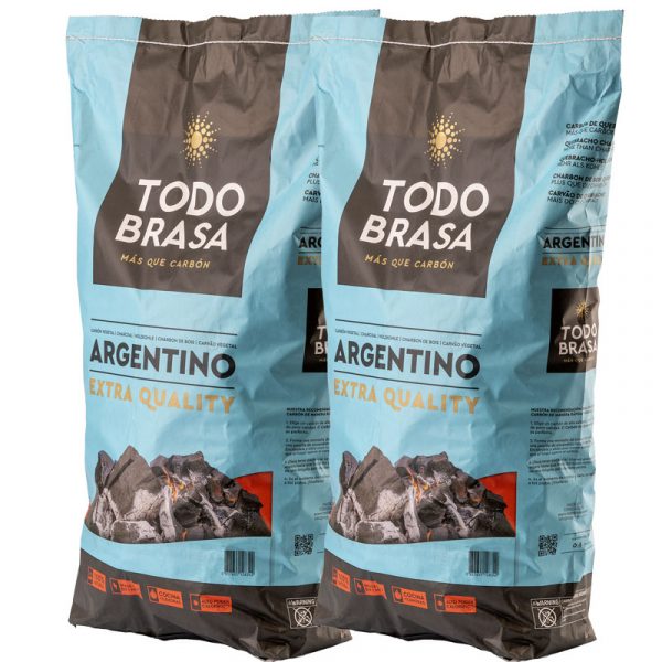 Pack 2 sacos carbón ARGENTINO 10Kg.