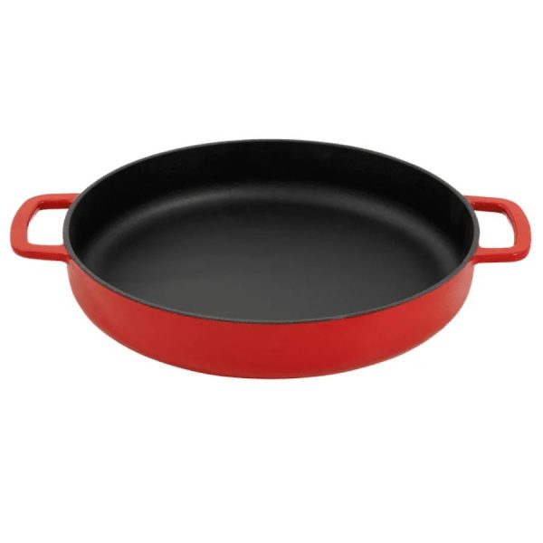 COMBEKK SARTÉN DE HIERRO FUNDIDO SOUS-CHEF ROJA 28 cm.